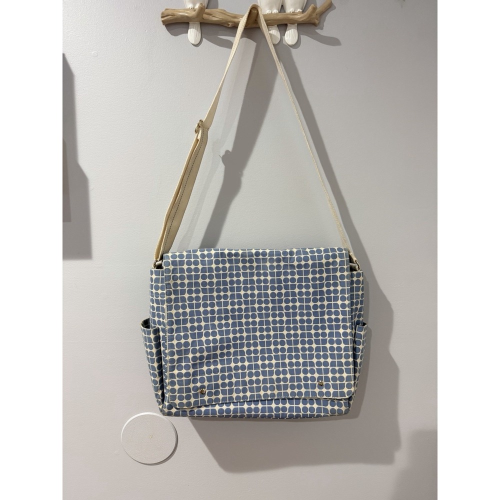 KATE SPADE Diaper Messenger Bag Noel Jacquard Canvas Large Vintage RaRe S